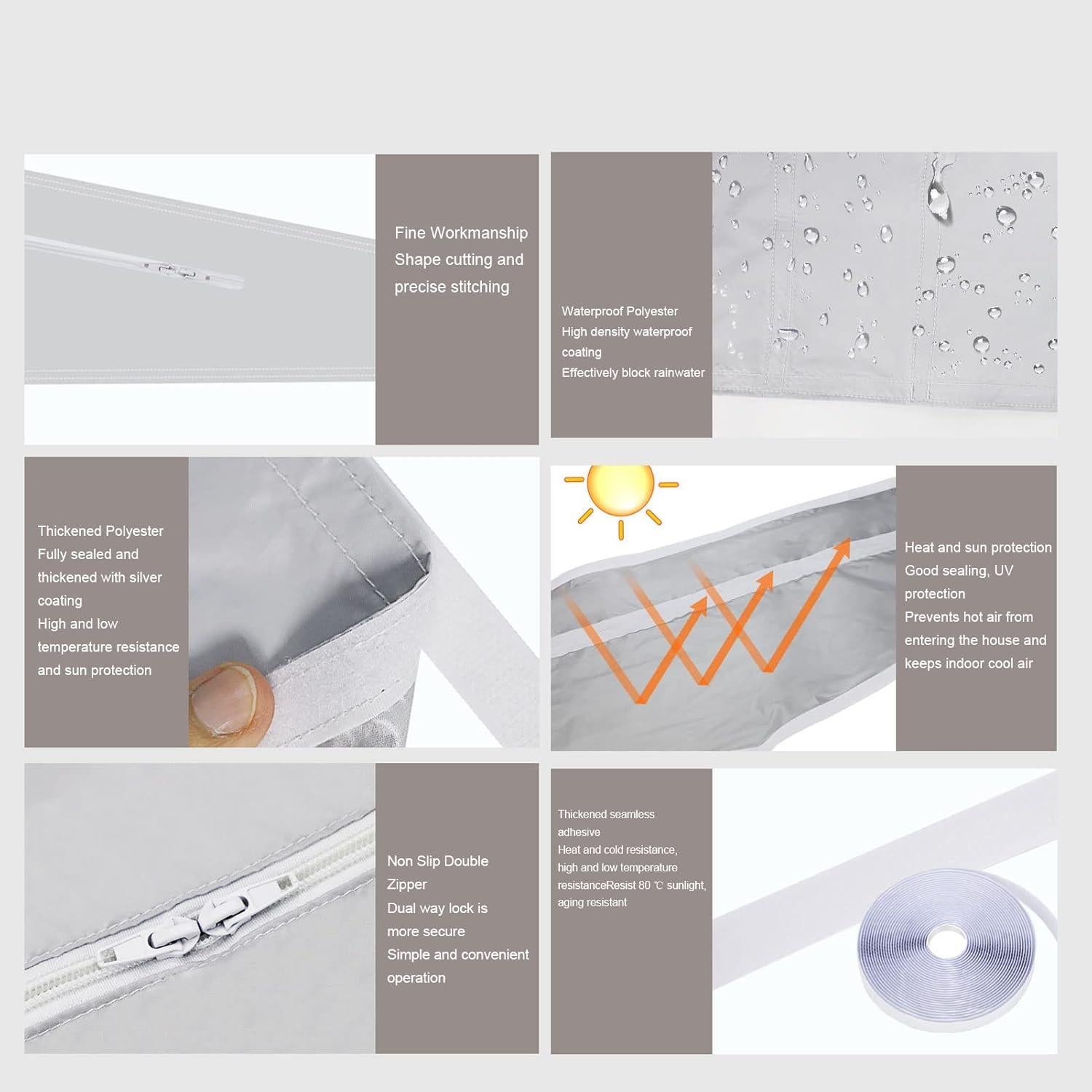 Kit de Sellado de Ventana para Aire Acondicionado Naroote 3m