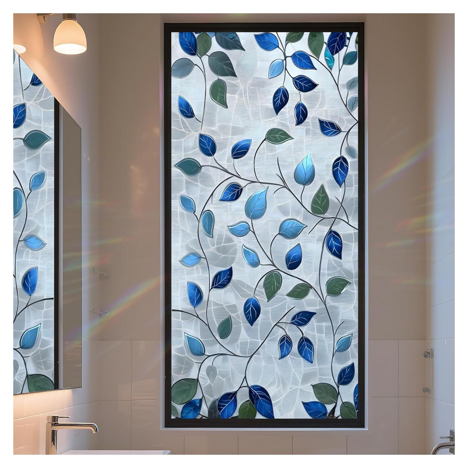 Película de Privacidad AOHMPT 3D Floral 99.8x44.5cm