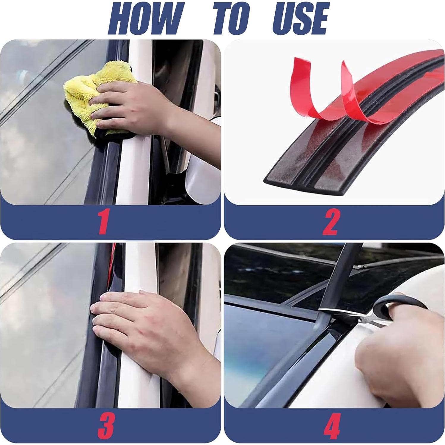 Sellado T de Goma 30mm LuLuya para Parabrisas y Ventanas 3M