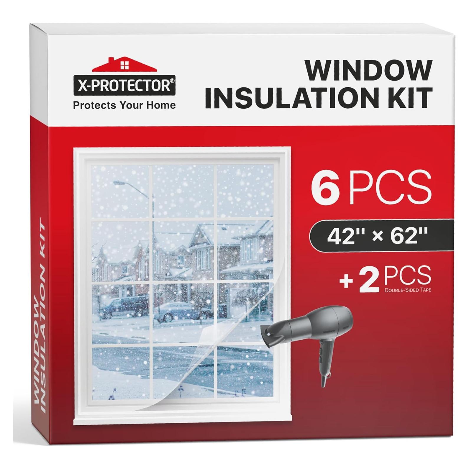 Kit Aislamiento de Ventanas X-Protector 6 Piezas 106.68x157.48cm