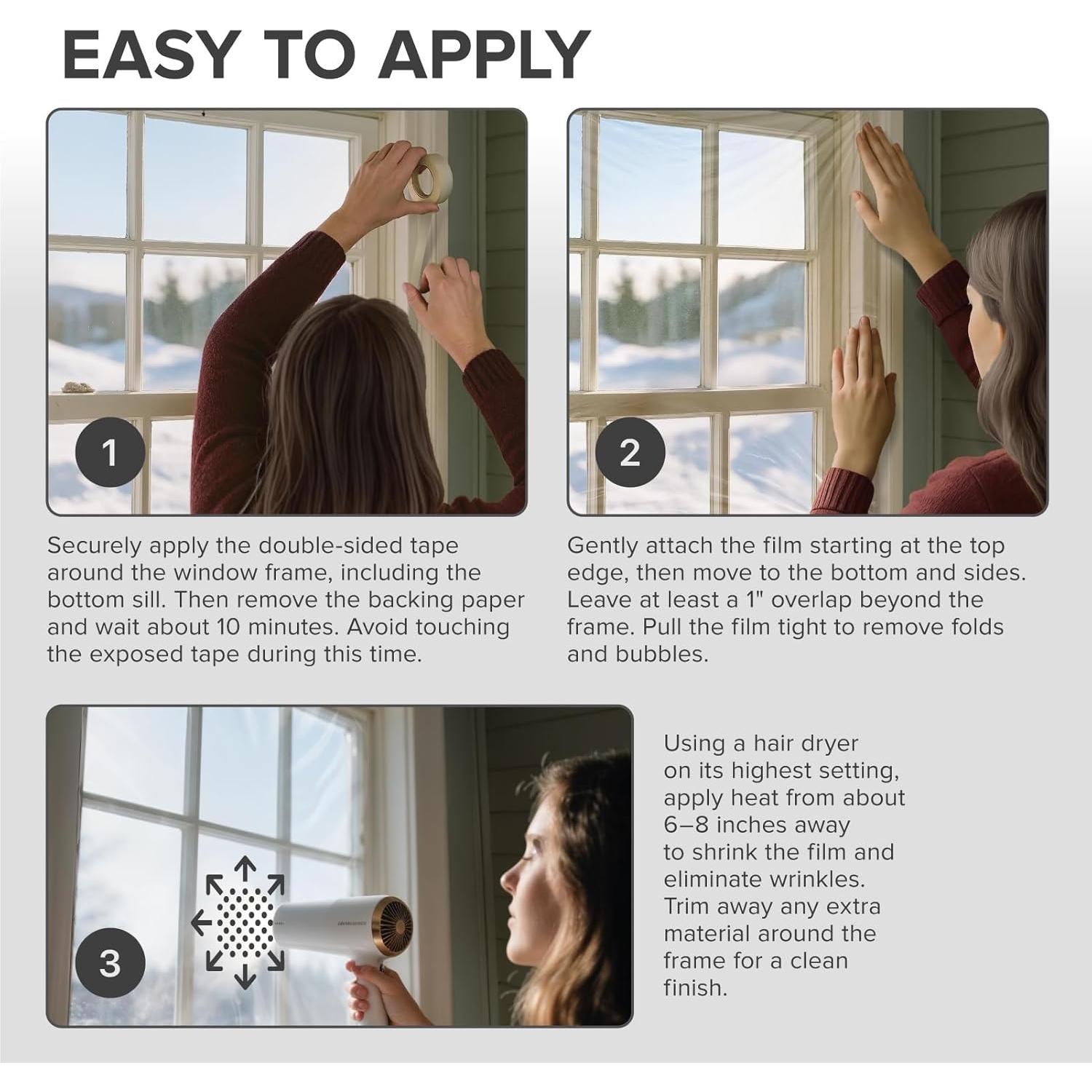 Kit Aislamiento de Ventanas X-Protector 6 Piezas 106.68x157.48cm