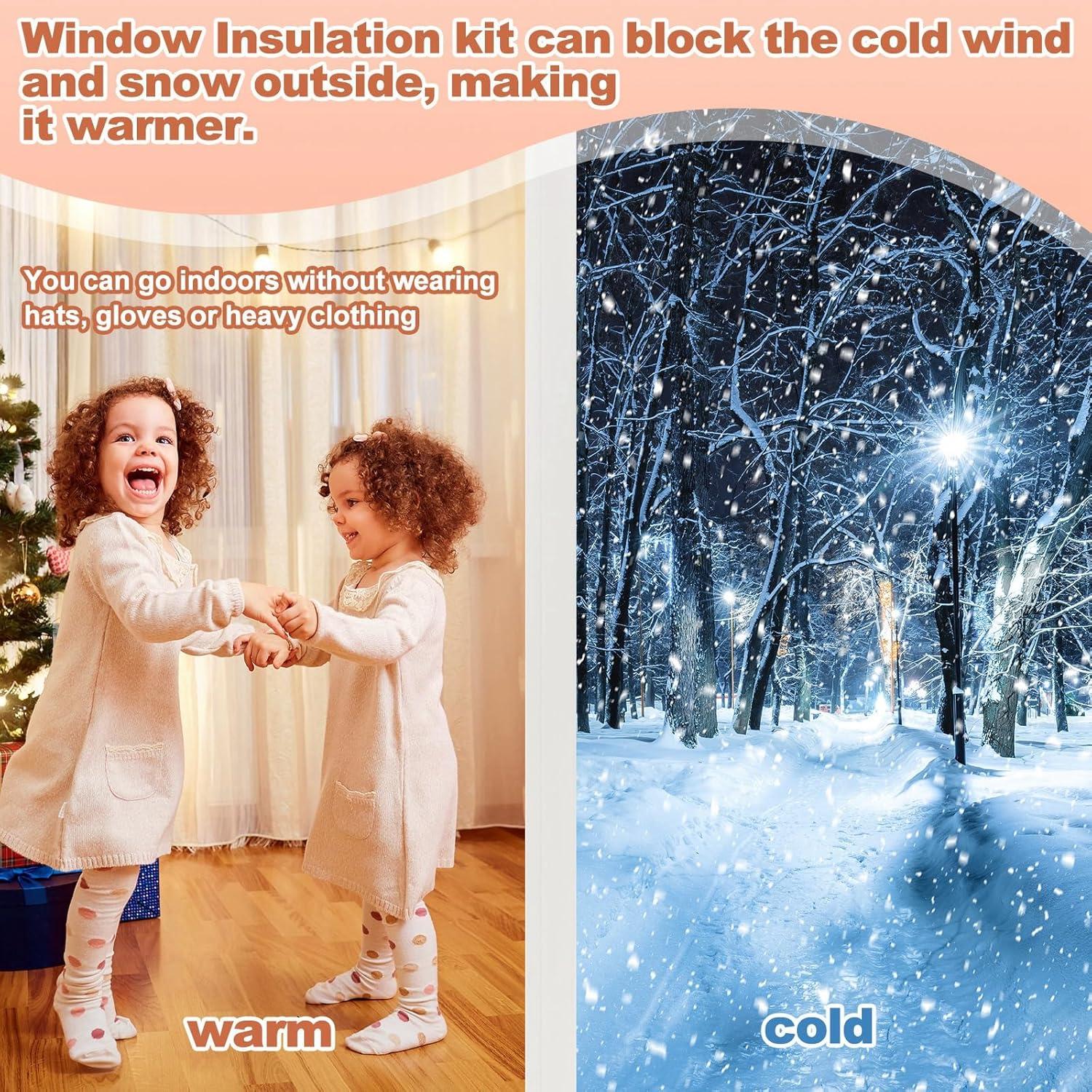 Kit Aislamiento Ventanas 3 Piezas Beeveer 160x160 cm Transparente