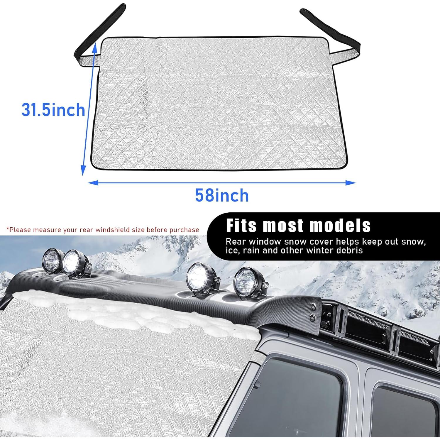 Cubierta Trasera de Parabrisas Dickno 80x140 cm para Invierno