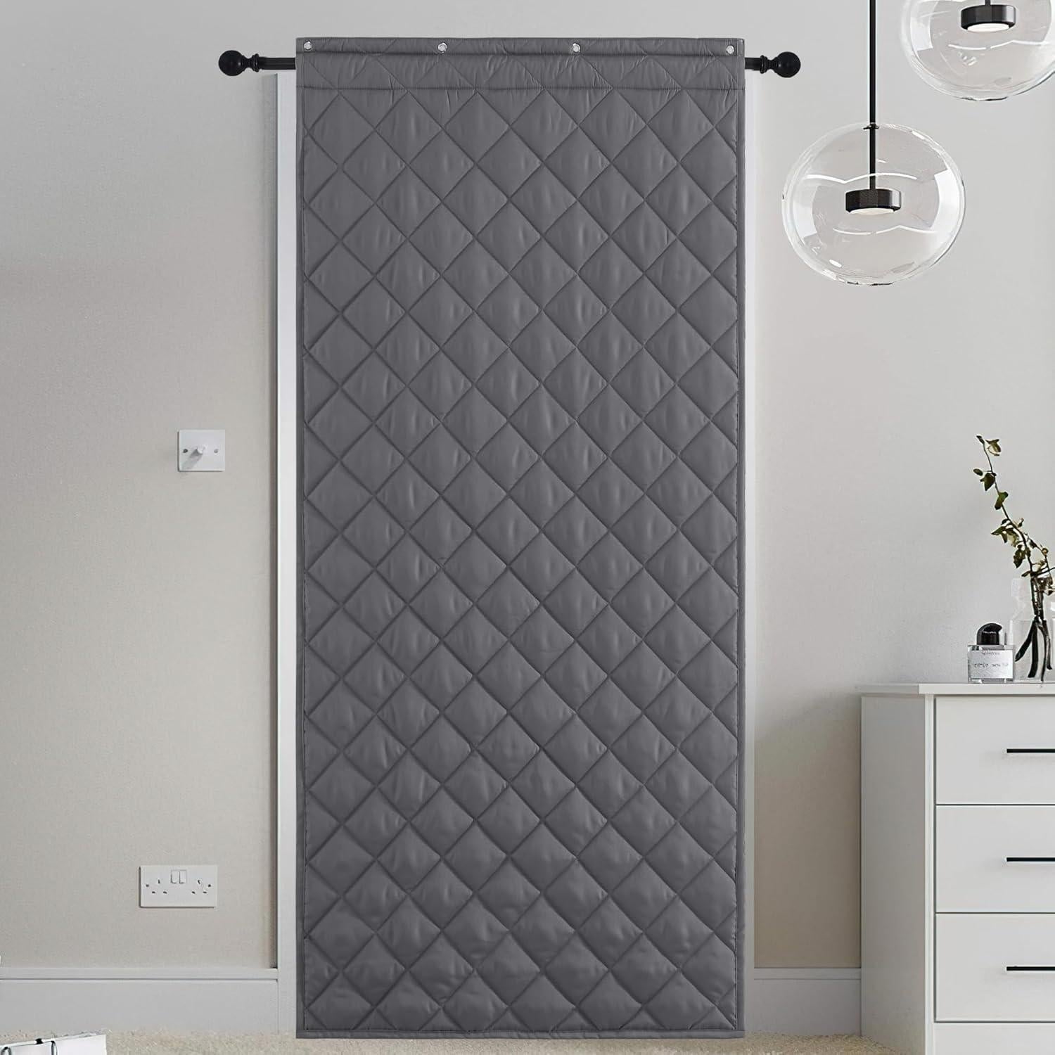 Cortina de Puerta Aislante KEPARPCN 91x208 cm Gris 1 Panel
