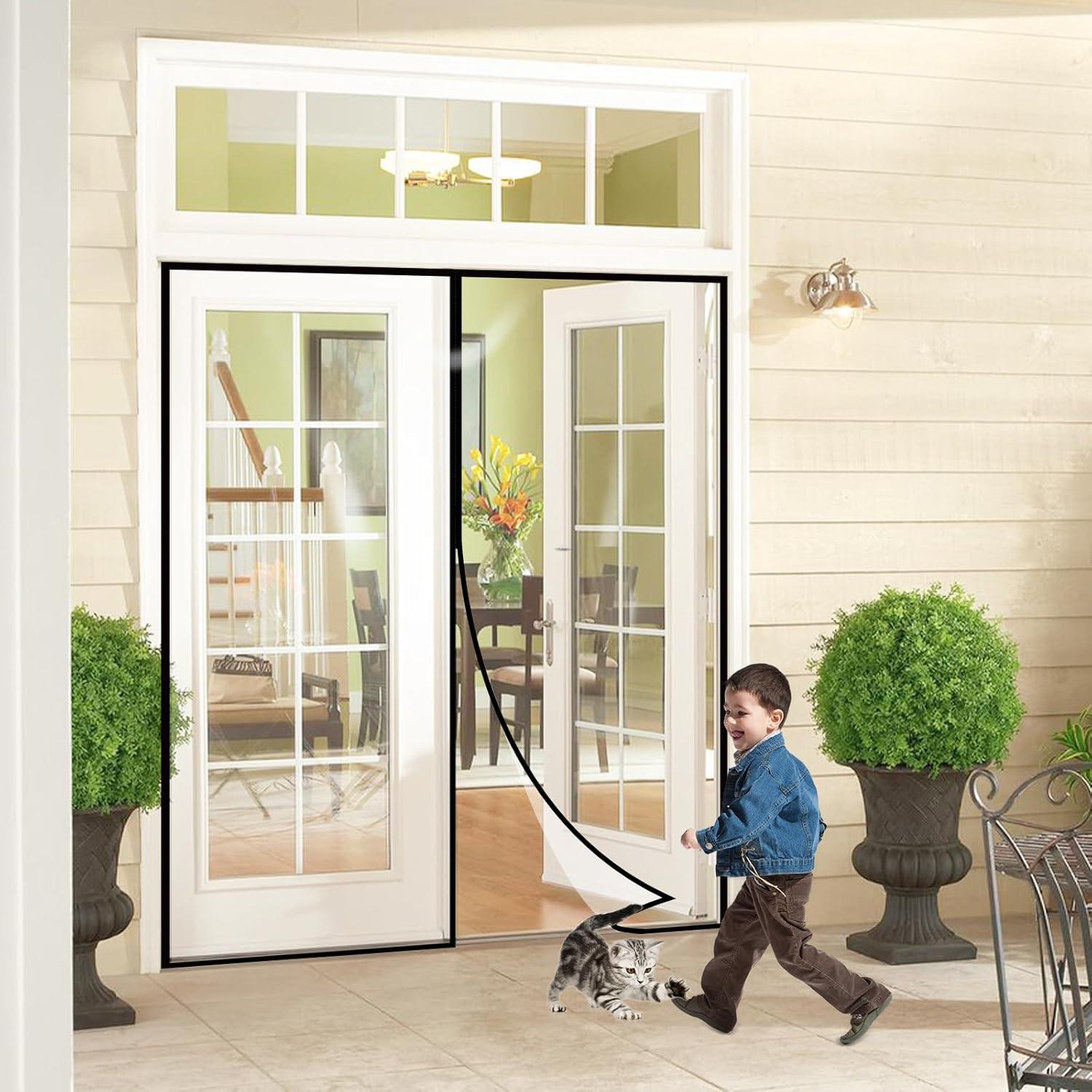 Cortina de Puerta Aislante Magnética Skloopearg 182.88x203.2cm