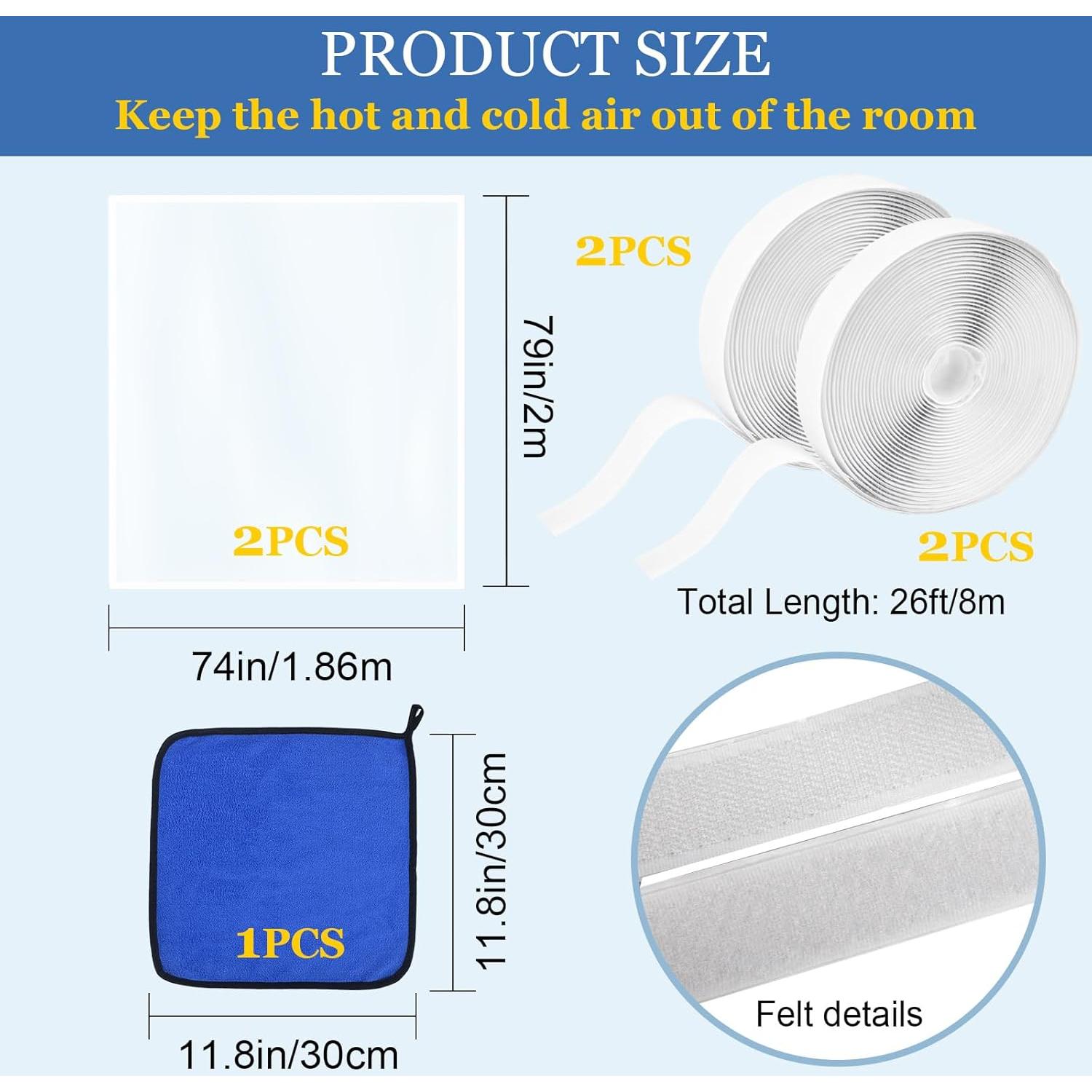 Kit Aislante de Ventanas Succulentlovers 79x74 Pulgadas