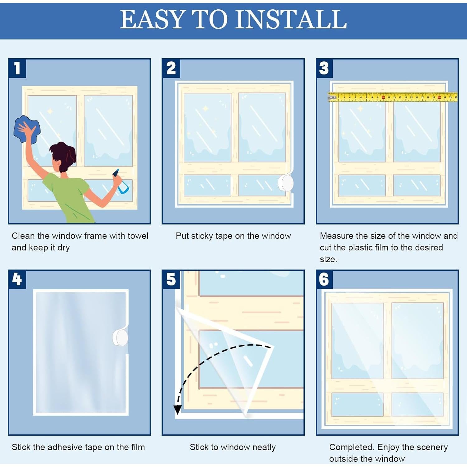 Kit Aislante de Ventanas Succulentlovers 79x74 Pulgadas