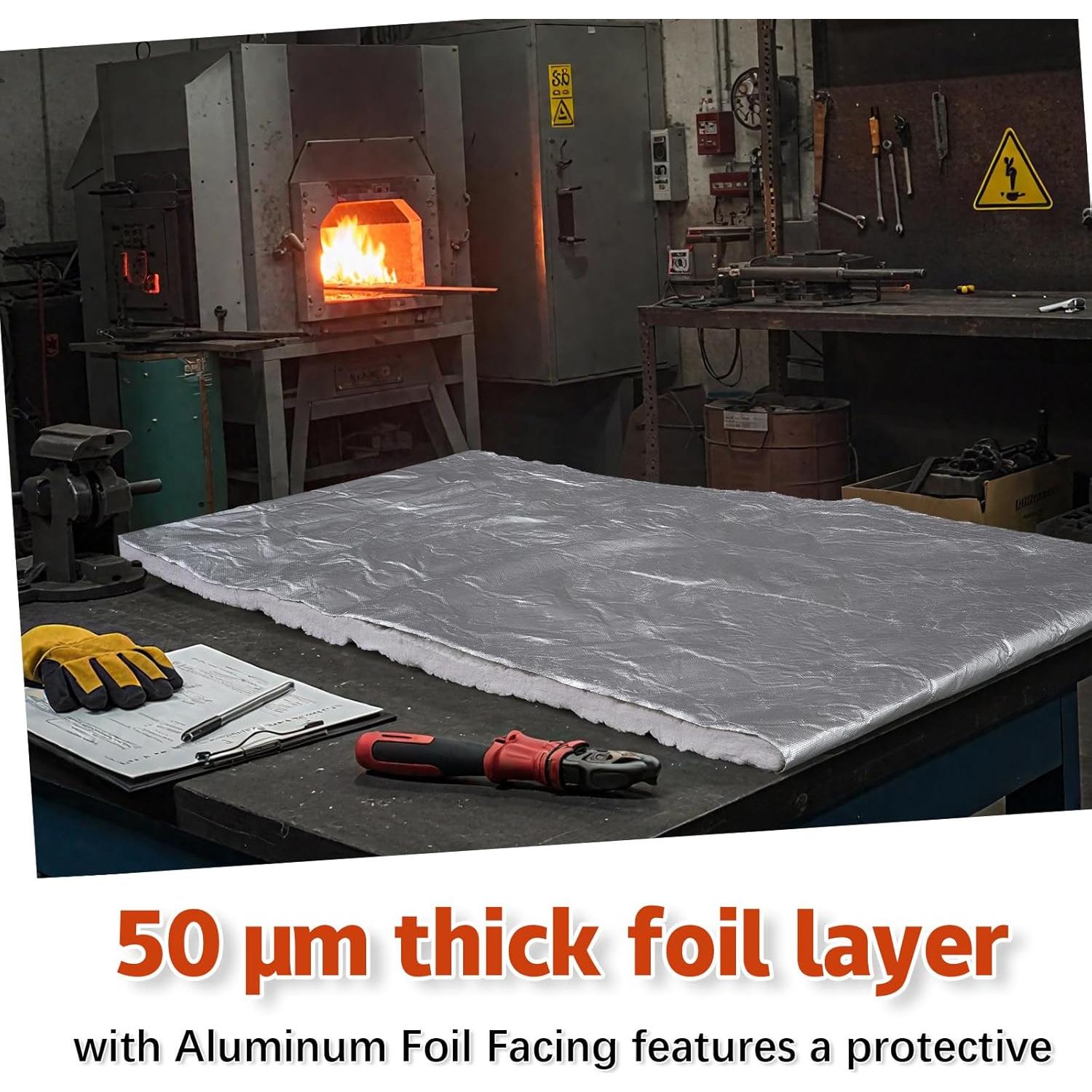 Manta de Aislamiento Cerámico Sasylvia 2.54x61x243.84 cm