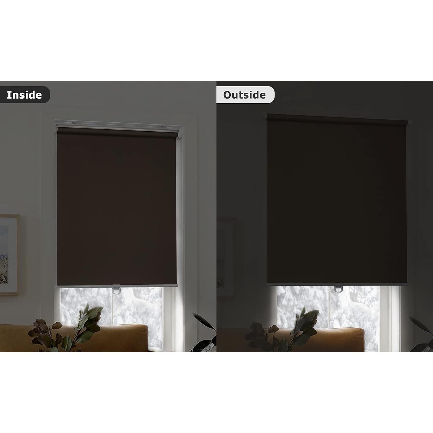 Persianas Enrollables LazBlinds 100% Opacas 50.4x182.9cm Marrón