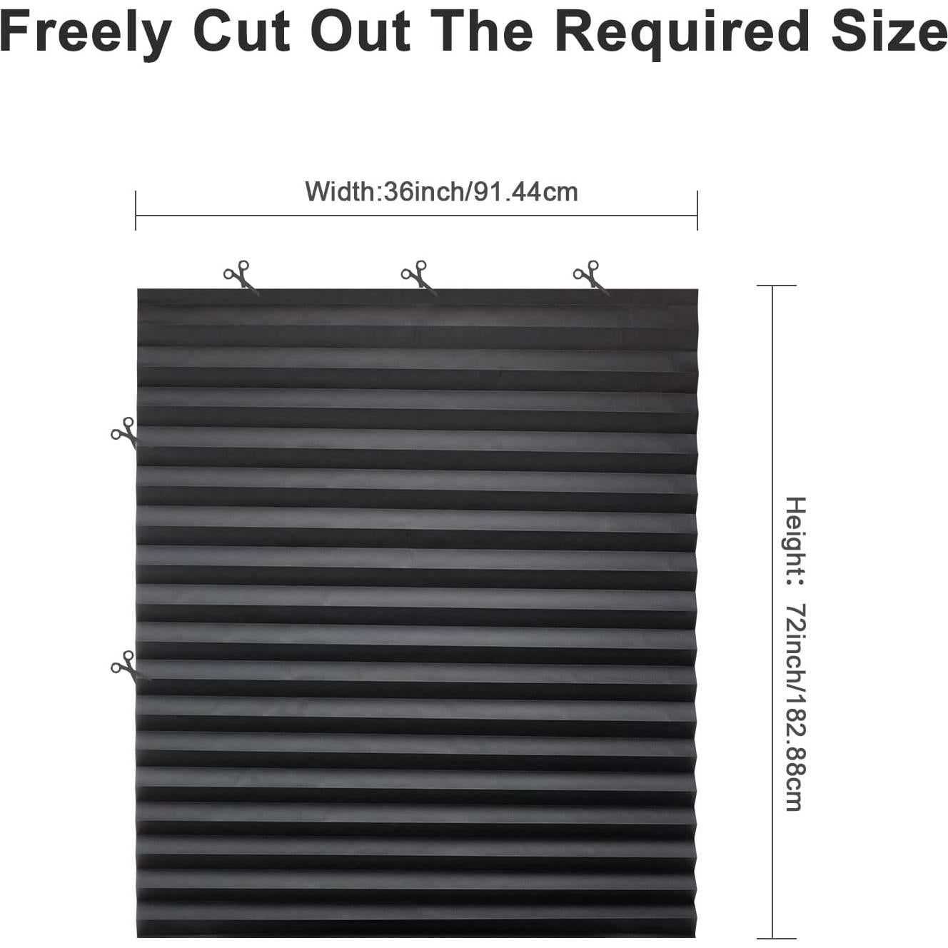 Cortinas de Papel Blackout MYshade 6 Piezas 91.44x182.88cm