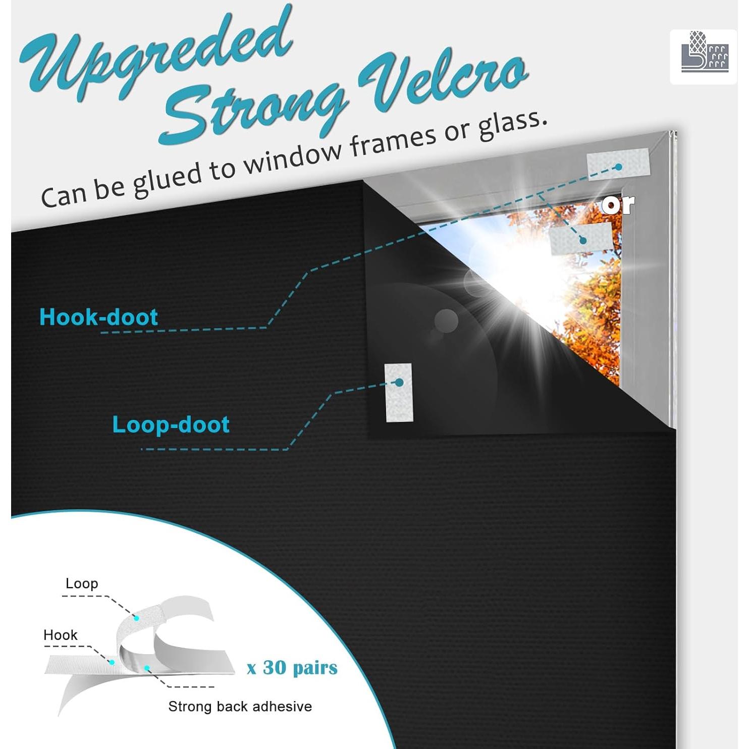 Cortinas Blackout Portátiles Changshade 145x300 cm Sin Taladrar