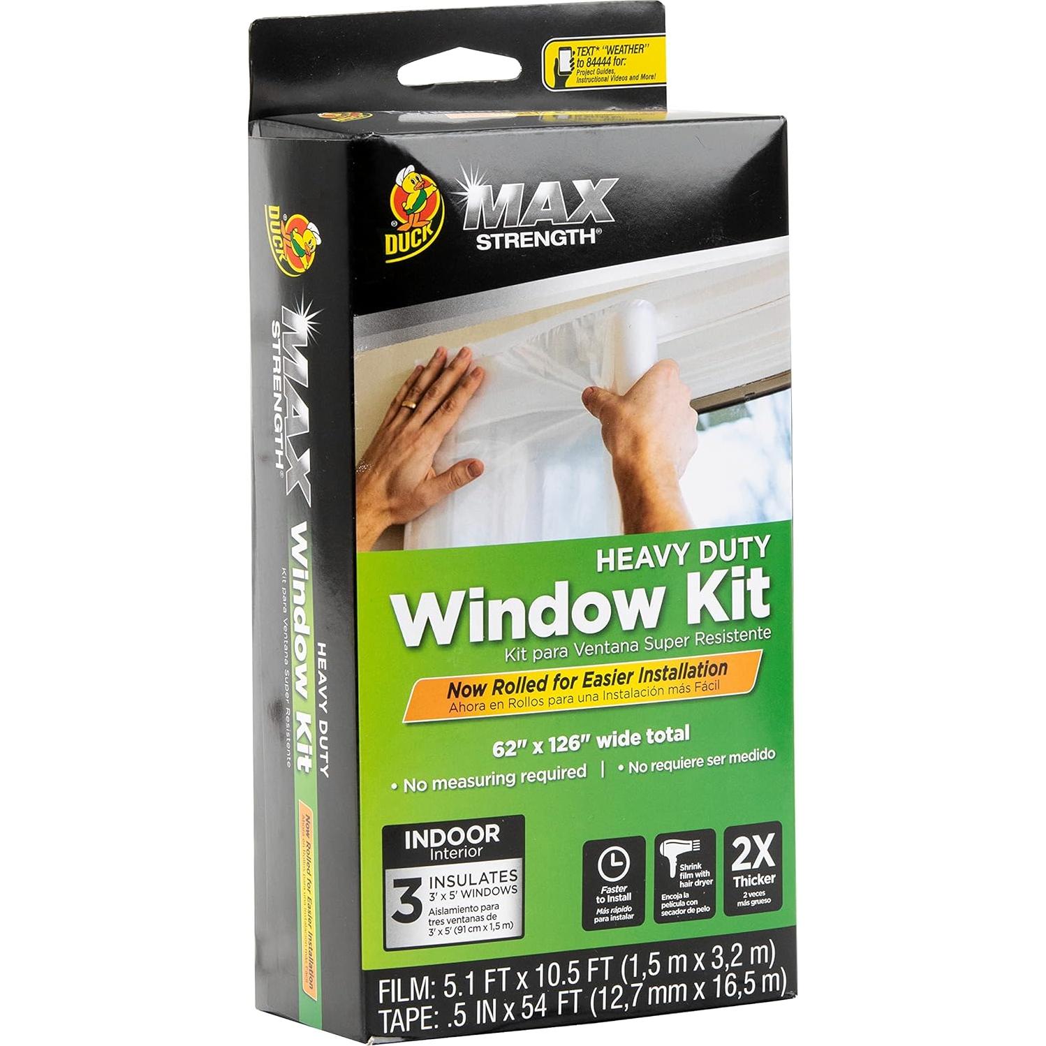 Kit Aislamiento Ventanas Duck 3 Ventanas 62"x126" Claro