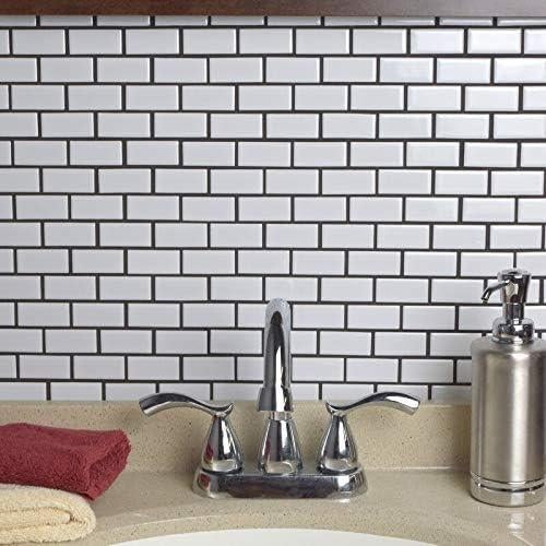 Azulejo de Porcelana Blanca Vogue 2.54x5.08cm Acabado Mate