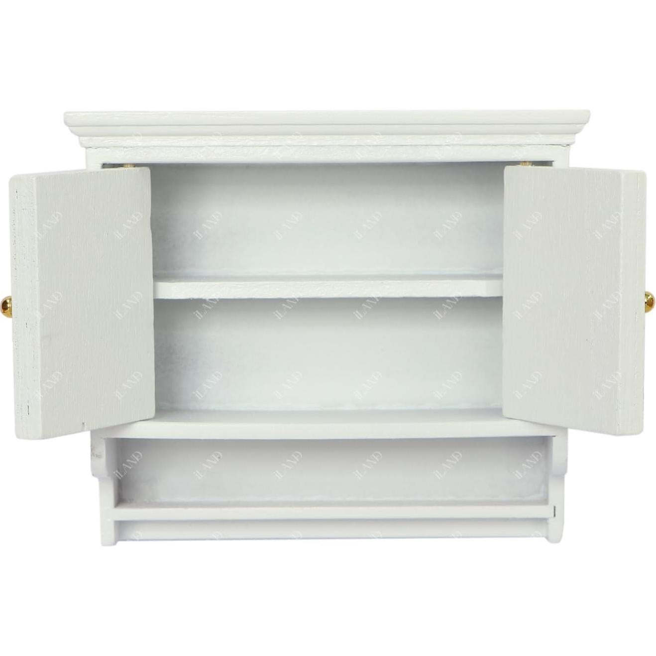 Estante de Cocina Miniatura iLAND 1:12 Blanco Country Moderno