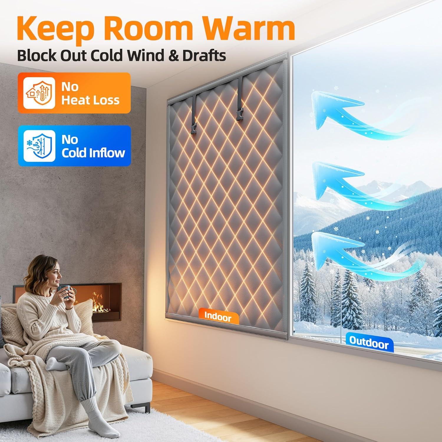 Aislamiento Térmico para Ventanas Mcanbaby 78x144 cm Gris