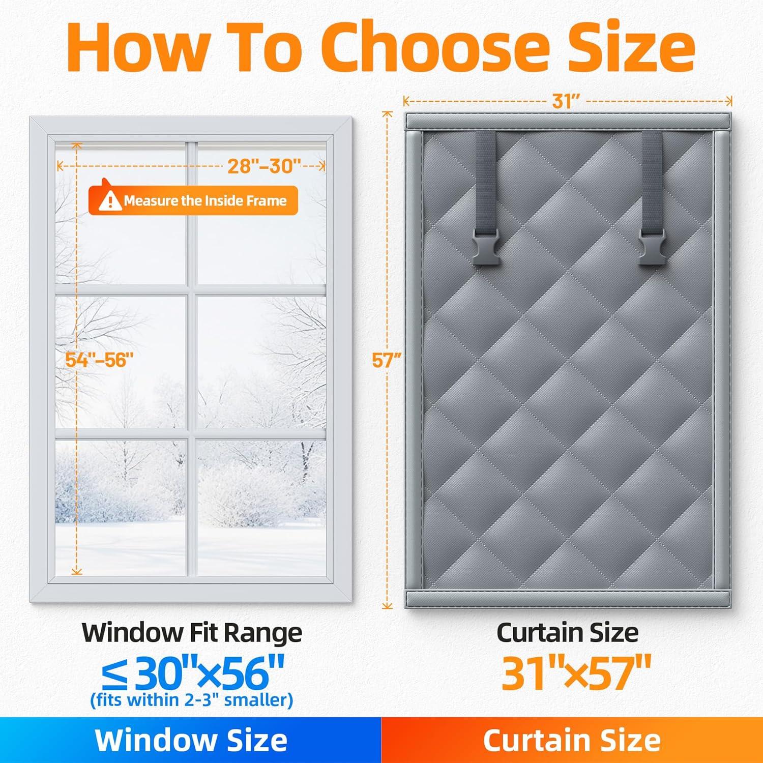 Aislamiento Térmico para Ventanas Mcanbaby 78x144 cm Gris