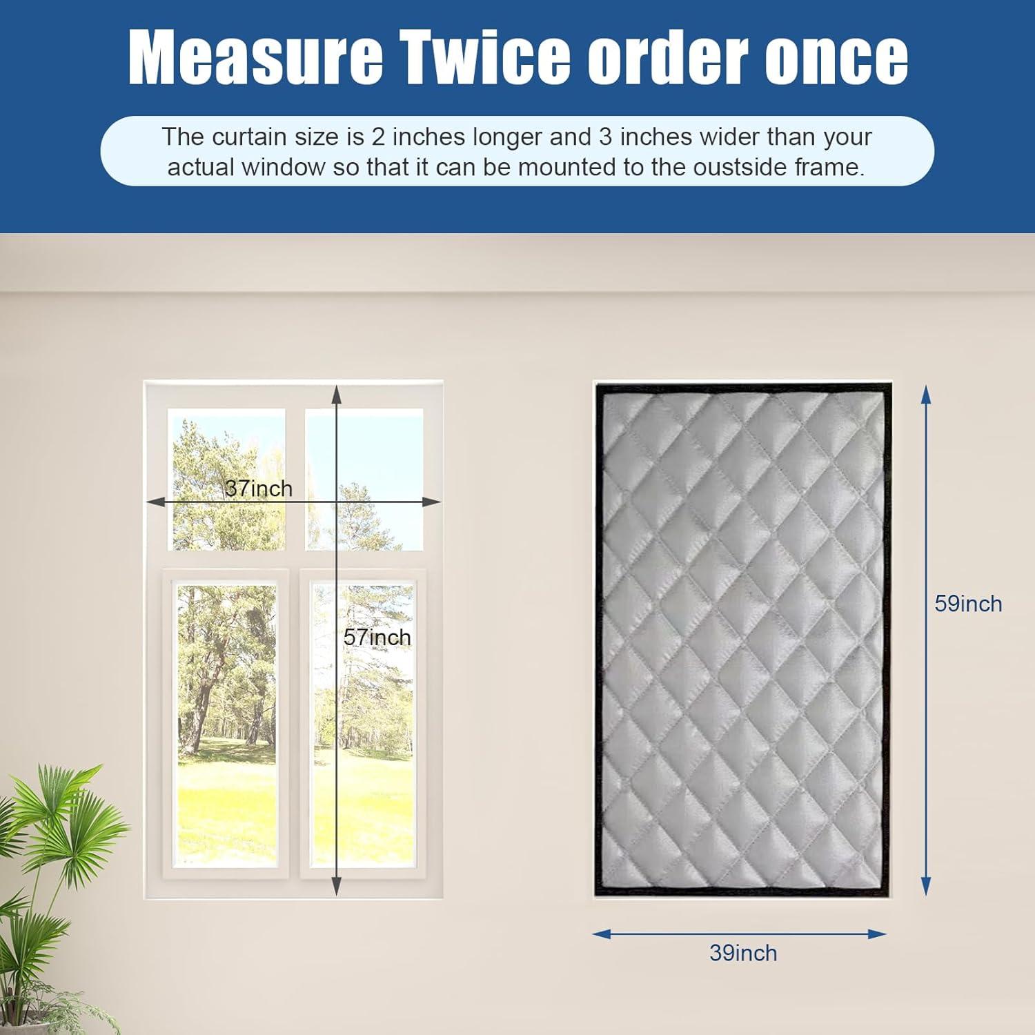 Cortina Aislante Térmica Gris 99 x 150 cm - Hebei Fengxuan