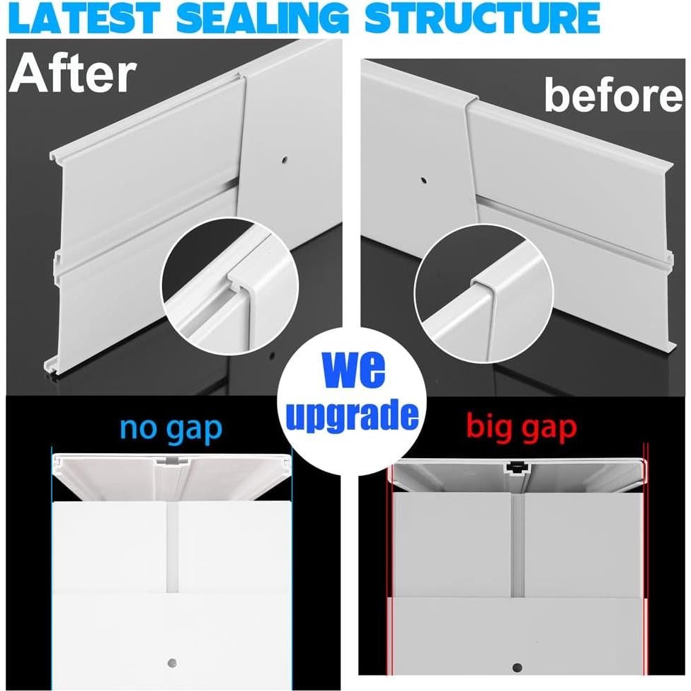 Kit de Ventilación para Ventana de Aire Acondicionado 5.9" PVC