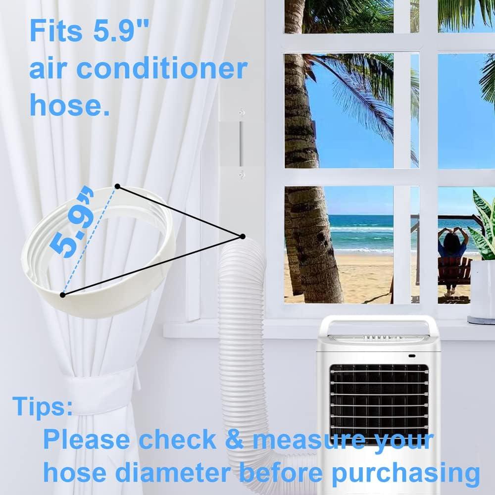 Kit de Ventilación para Ventana de Aire Acondicionado 5.9" PVC