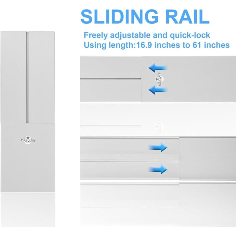 Kit de Ventilación para Ventana de Aire Acondicionado 5.9" PVC