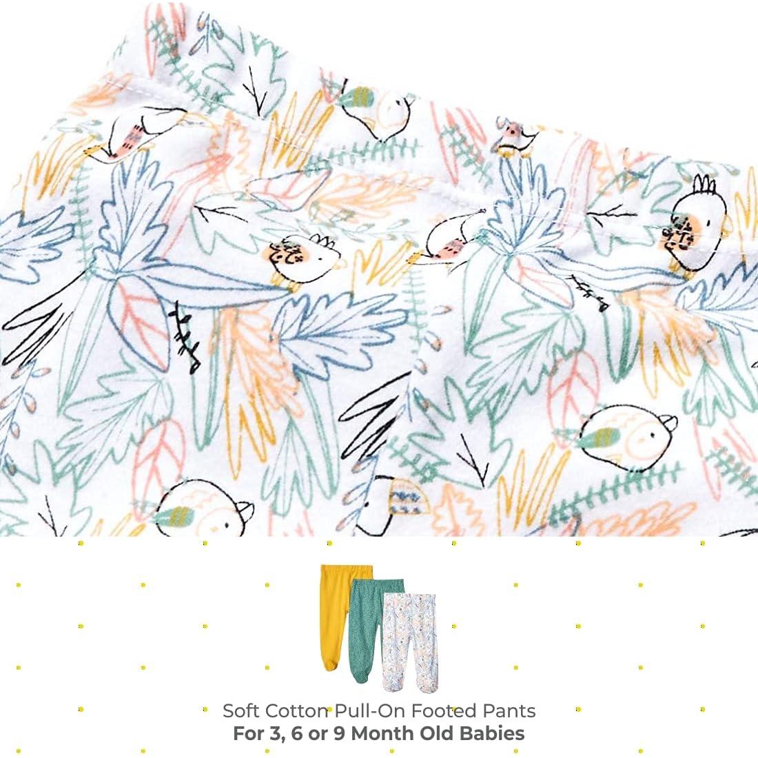 Pantalones de pie Spasilk para bebés varones 3 unidades 6 meses