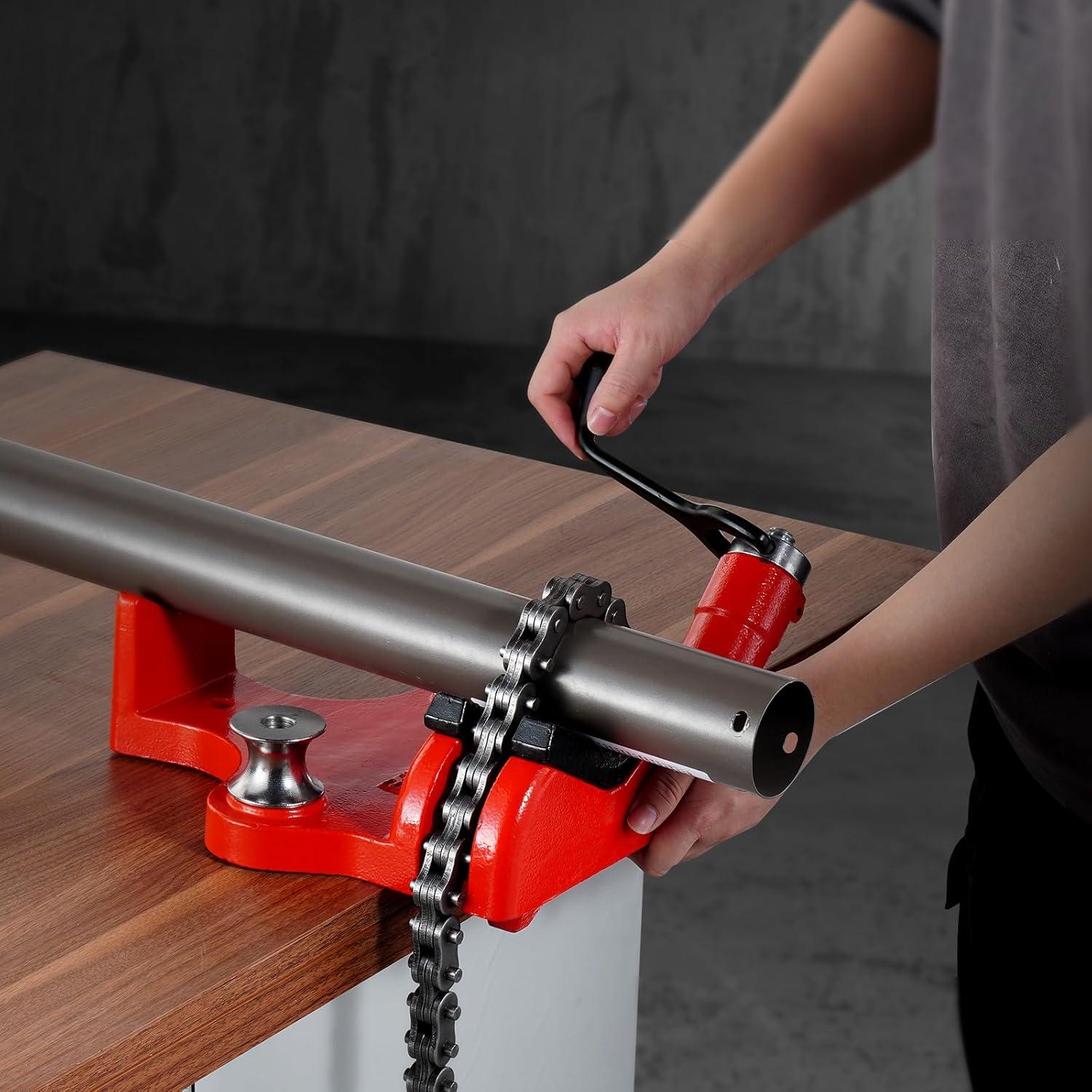 Prensa de Cadena VEVOR para Tuberías 1/2" - 8" 15.6 kg