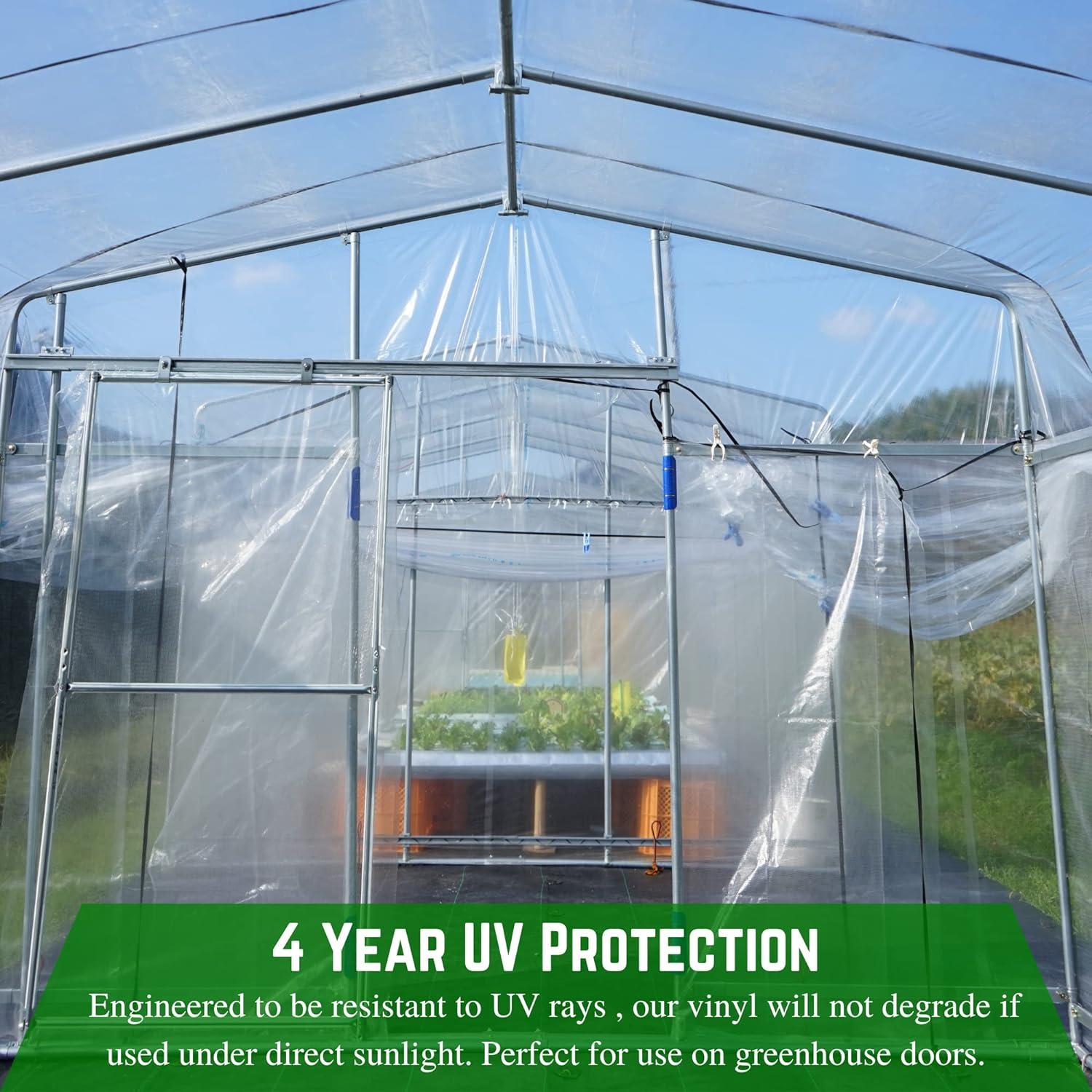 Hoja de Vinilo Transparente 15 Mil 1.37 m x 3.05 m Farm Plastic