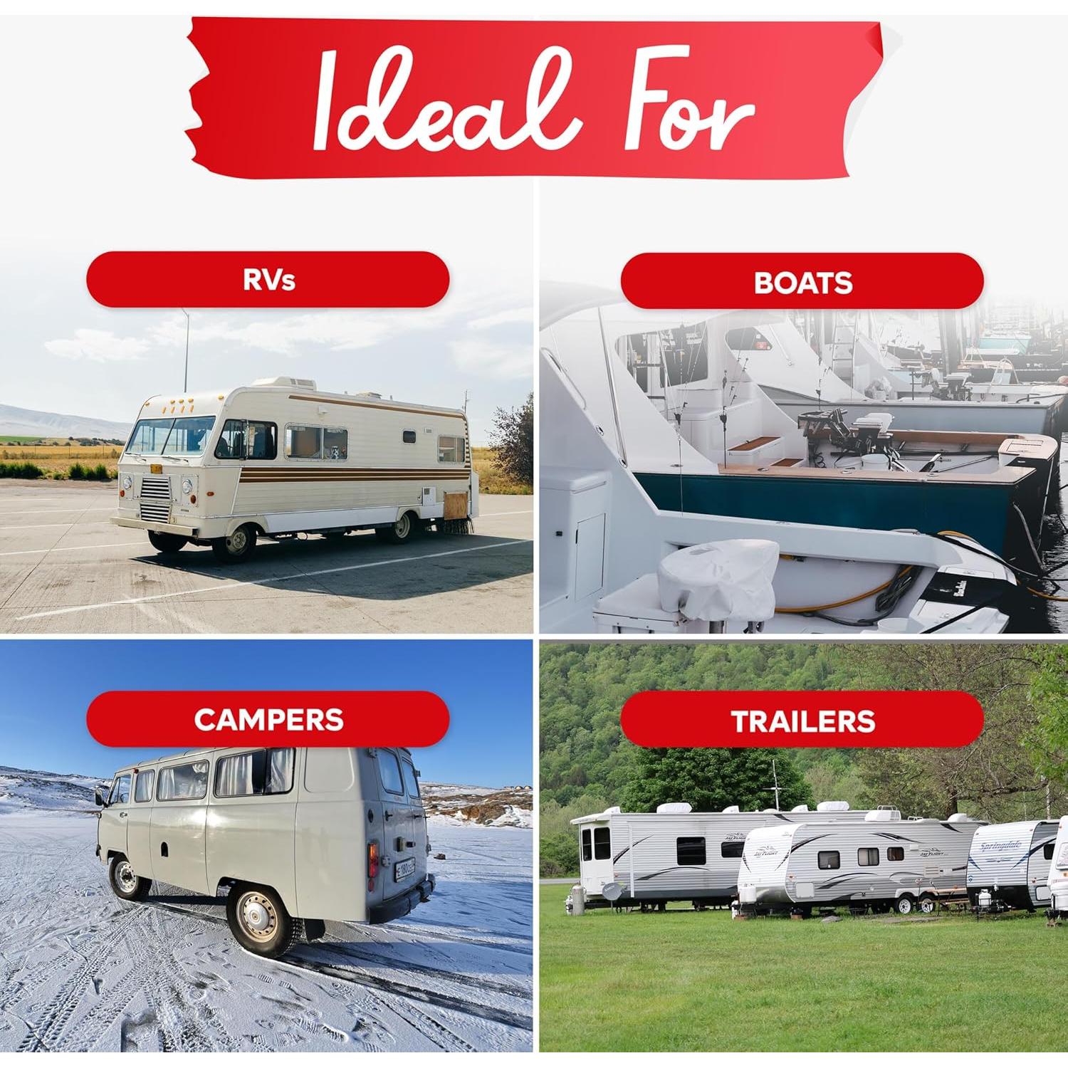 Cinta de Reparación para Techos de RV XFasten 10.16 cm x 15.24 m