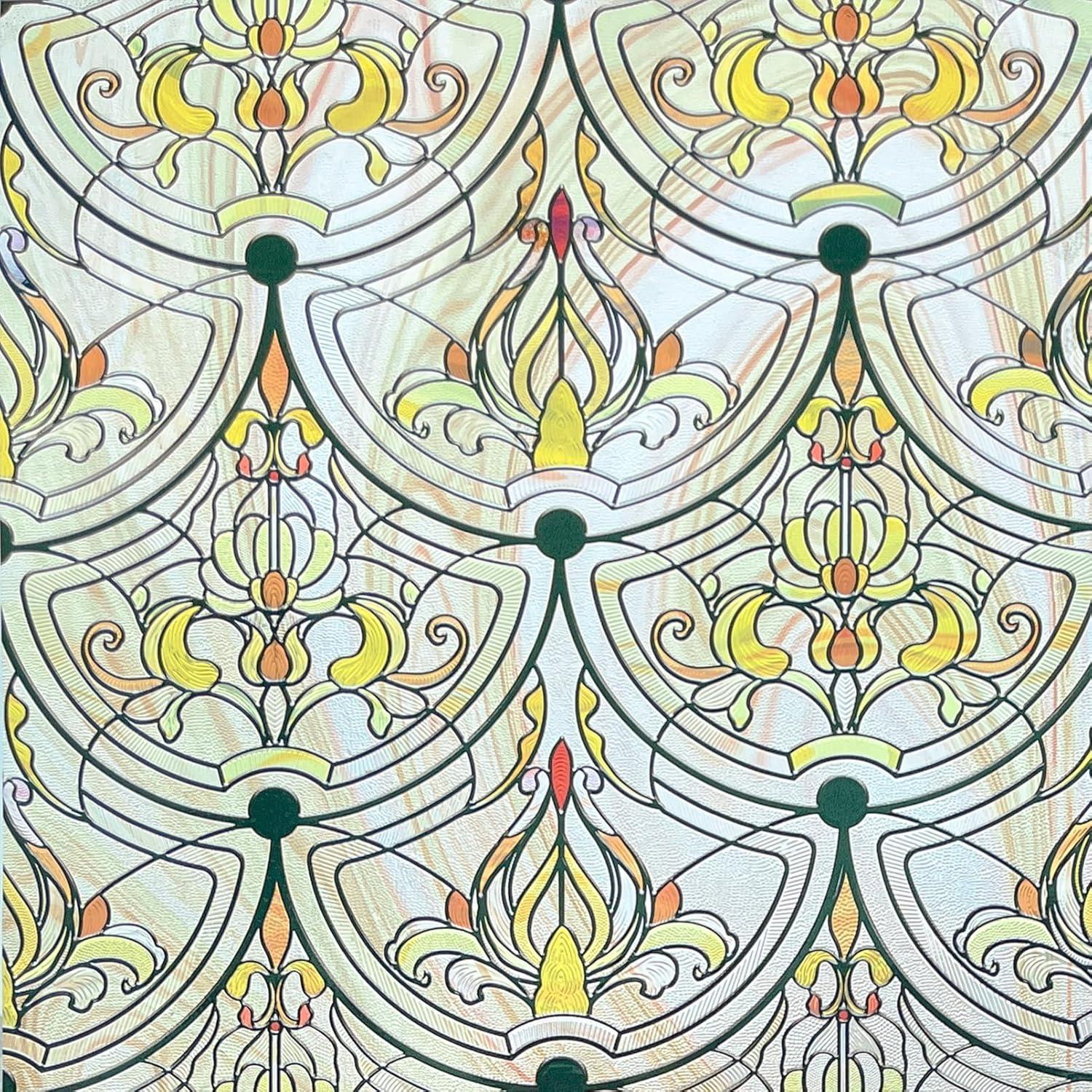 Película de Ventana de Vidrio Templado ADD.HERES 44x120cm Hierro Dorado