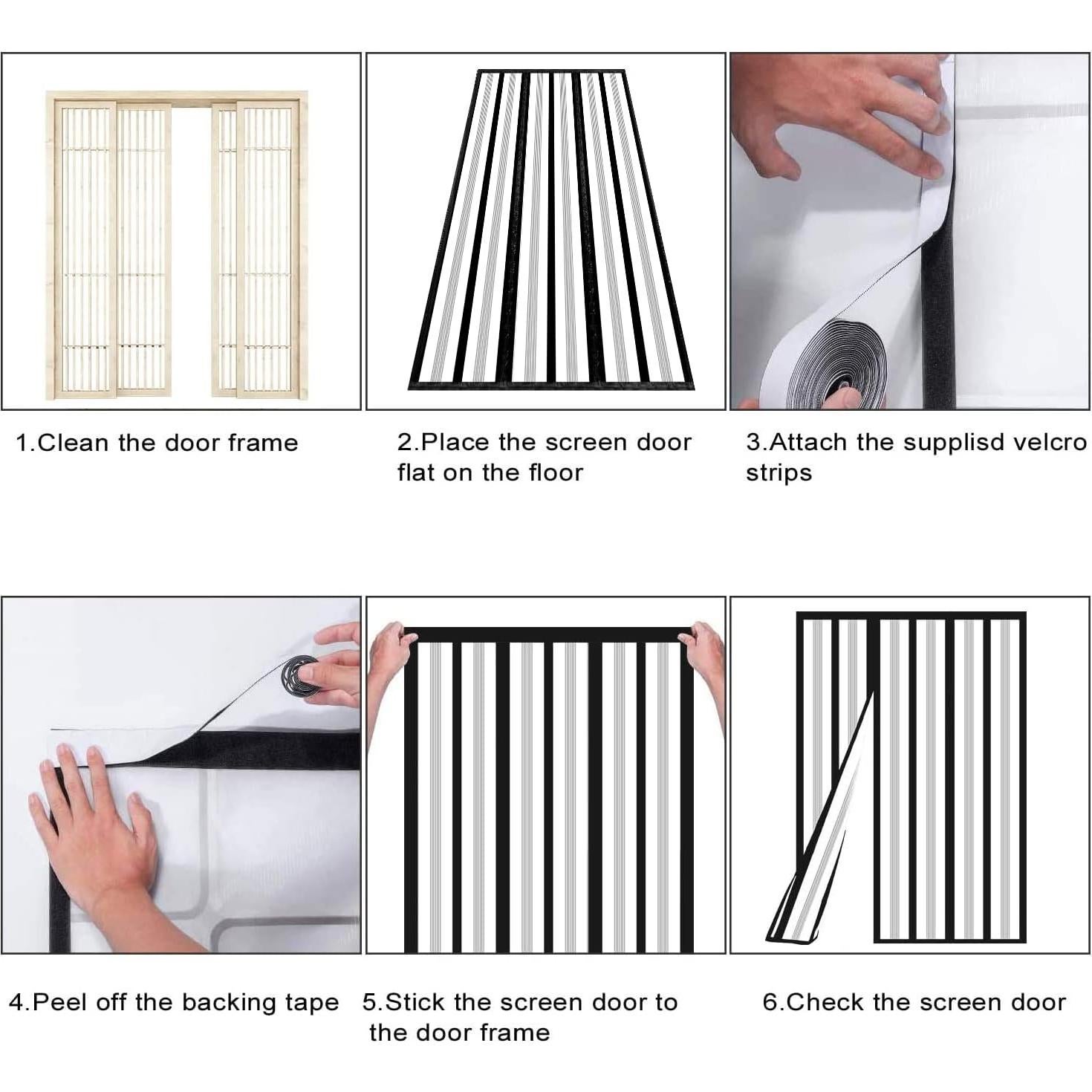Cortina de Puerta Aislada Magnética SANJIANKER 183x203 cm