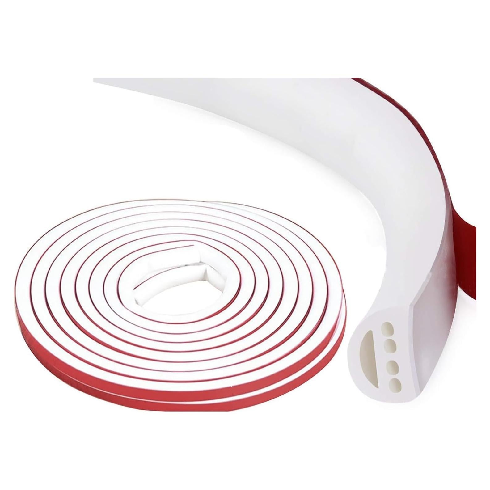 Tira de Sellado de Silicona JHCBKFF 6.1m Blanco D-14x12mm