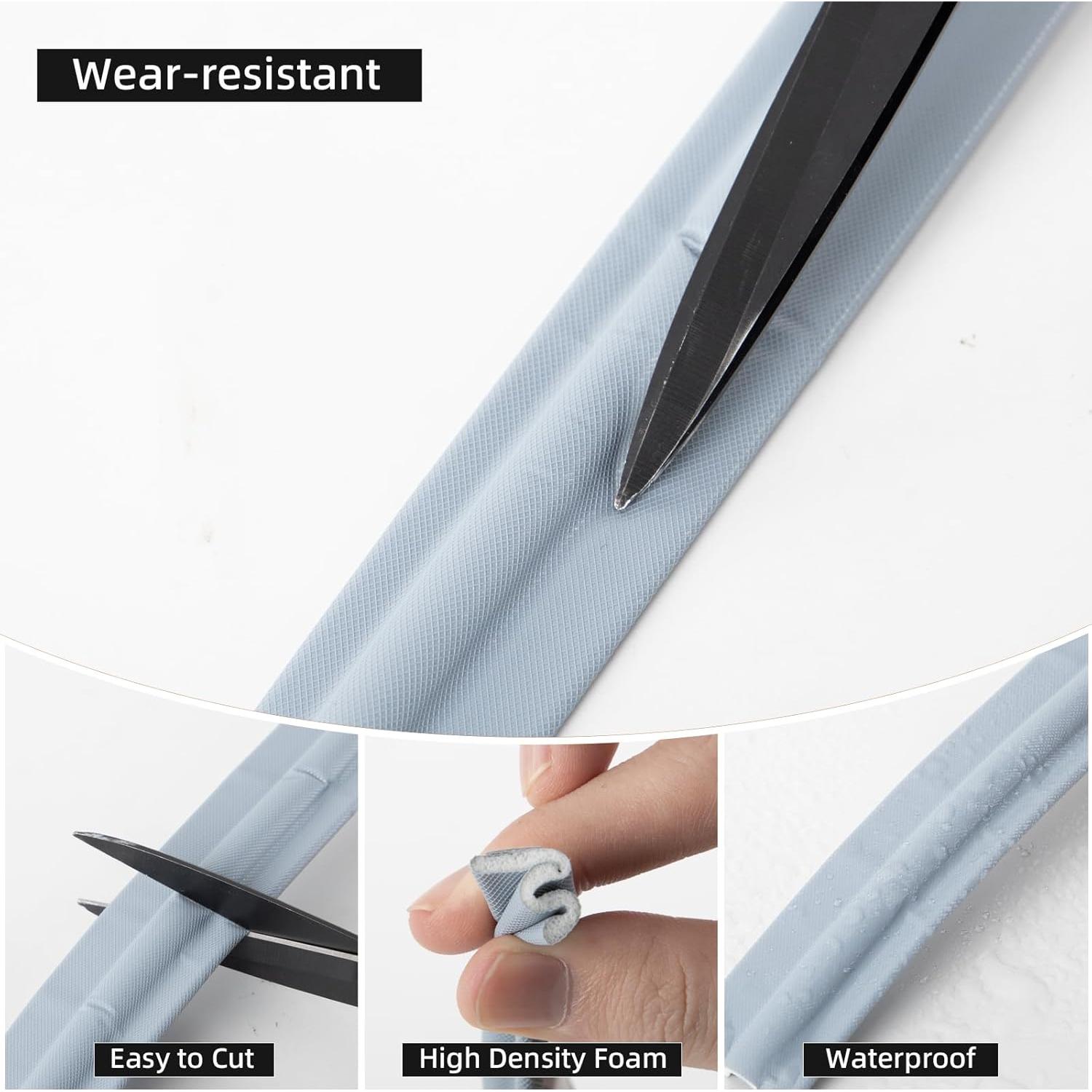 Tira de Sellado Acústico KAYLEINSTER 3m Gris para Ventanas y Puertas