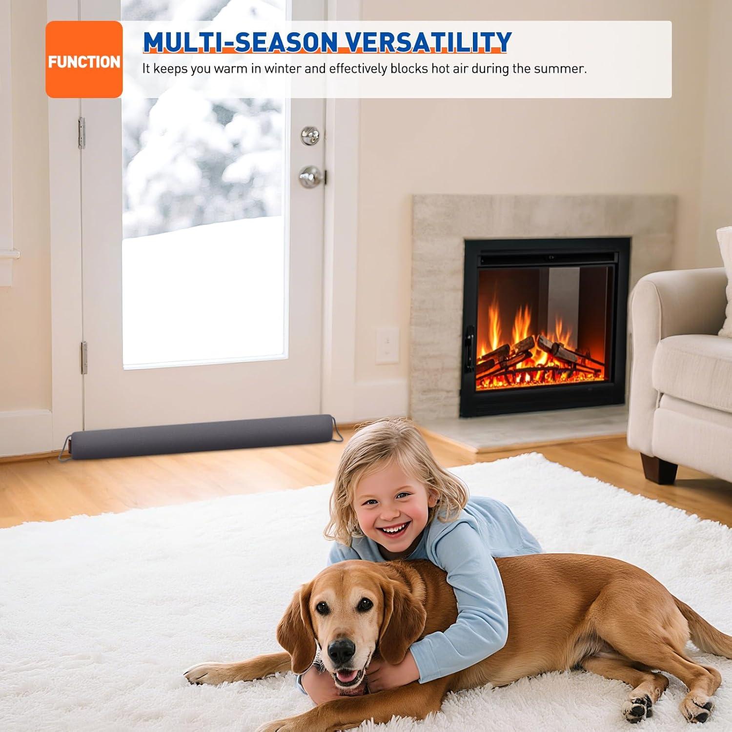 Detenedor de Corrientes de Aire MAGZO 121.92cm Gris Pesado