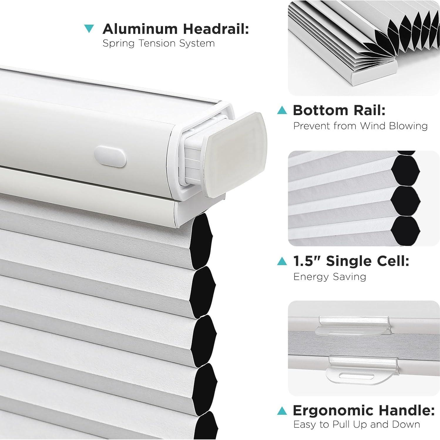 Persianas Celulares Joydeco Blackout 50.8x162.6cm Sin Taladro