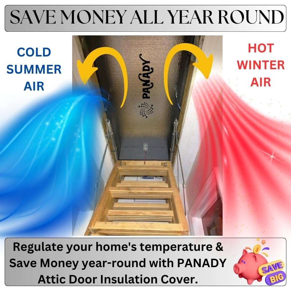 Cubierta de Aislamiento para Escaleras de Ático Panady RBT1 137x64 cm