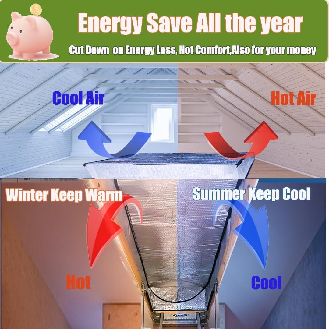 Cubierta de Aislamiento para Escaleras de Ático MRPAPA 137x64 cm