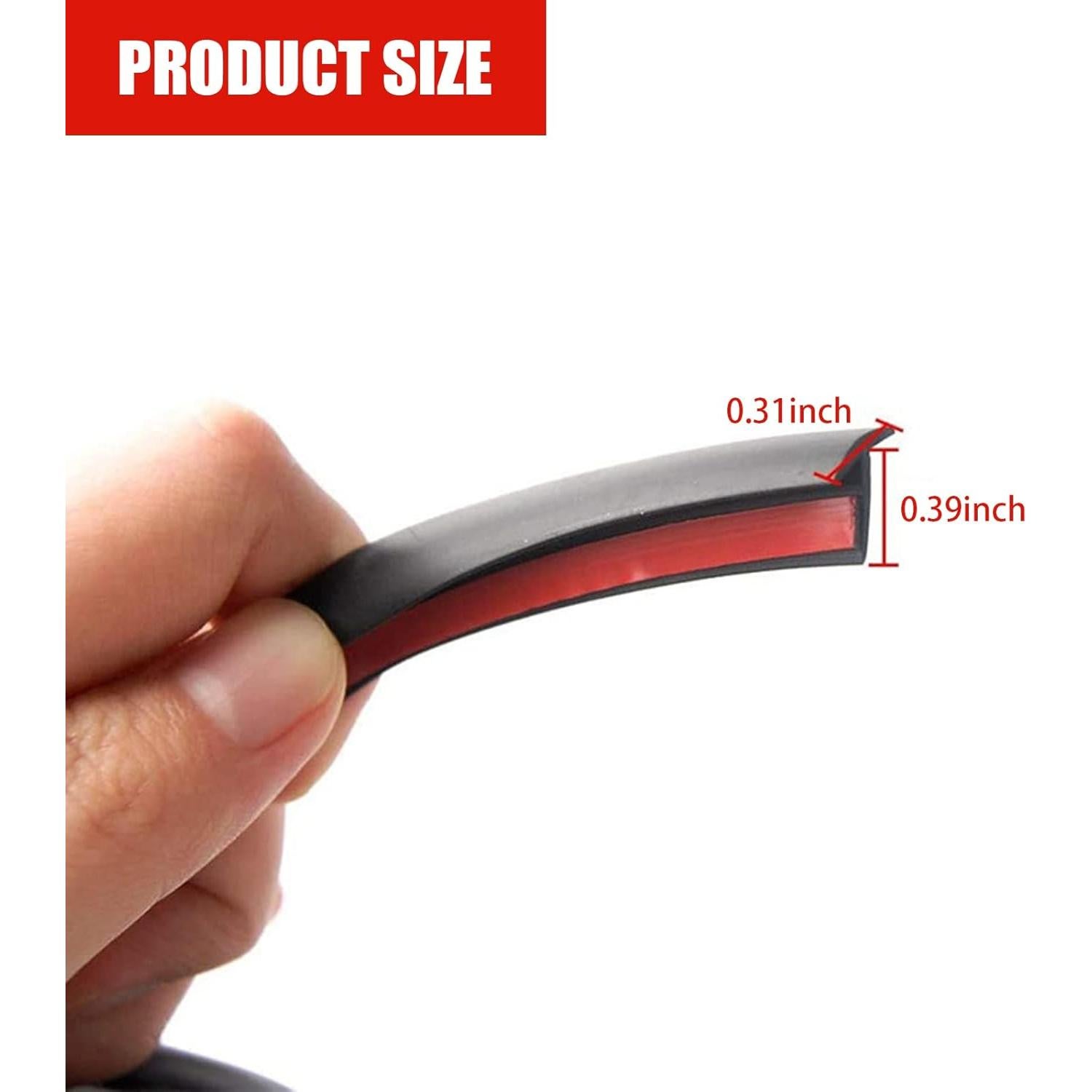 Sello de Goma para Parabrisas Miytsya 5.03M T- Tipo 8x10mm