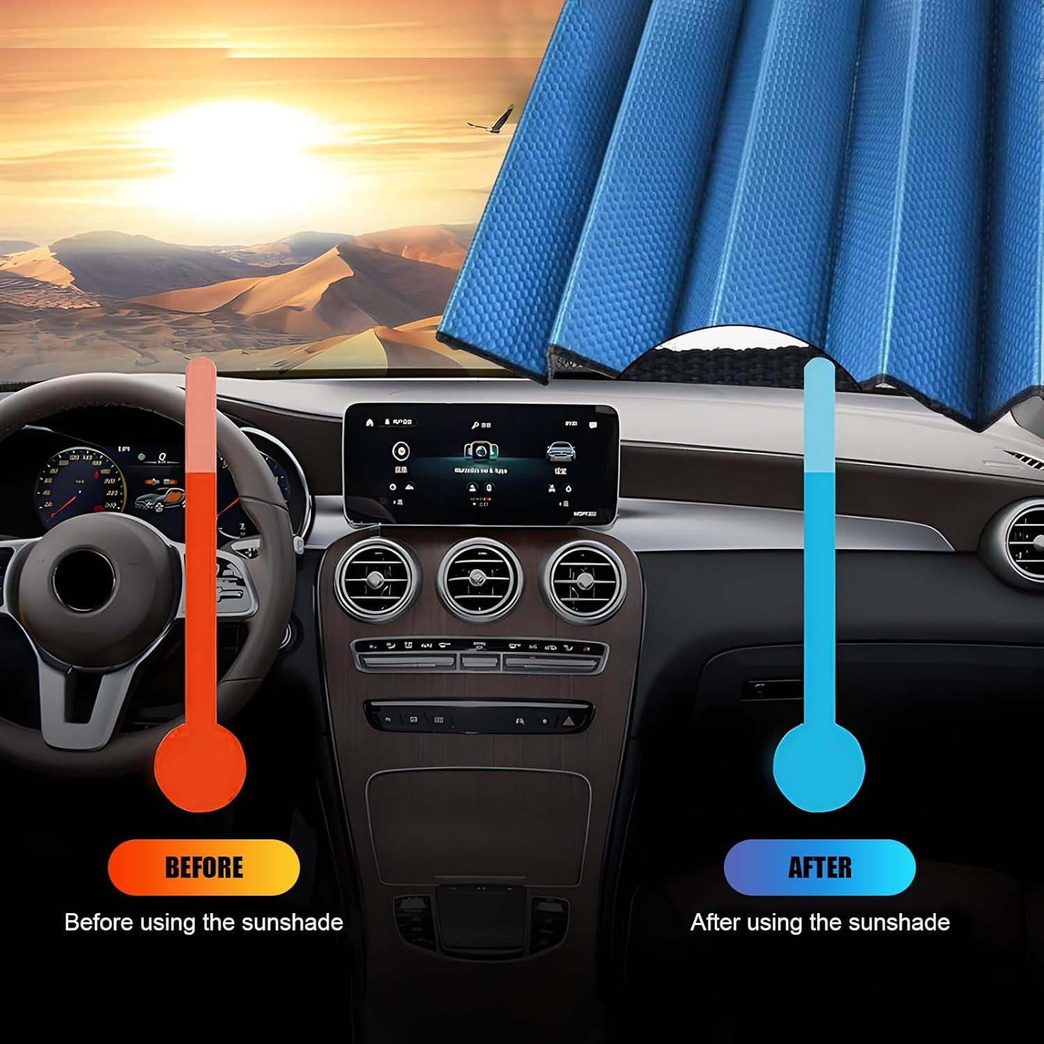 Reflector UV para Parabrisas de Coche gunhunt 145 x 70 cm Azul