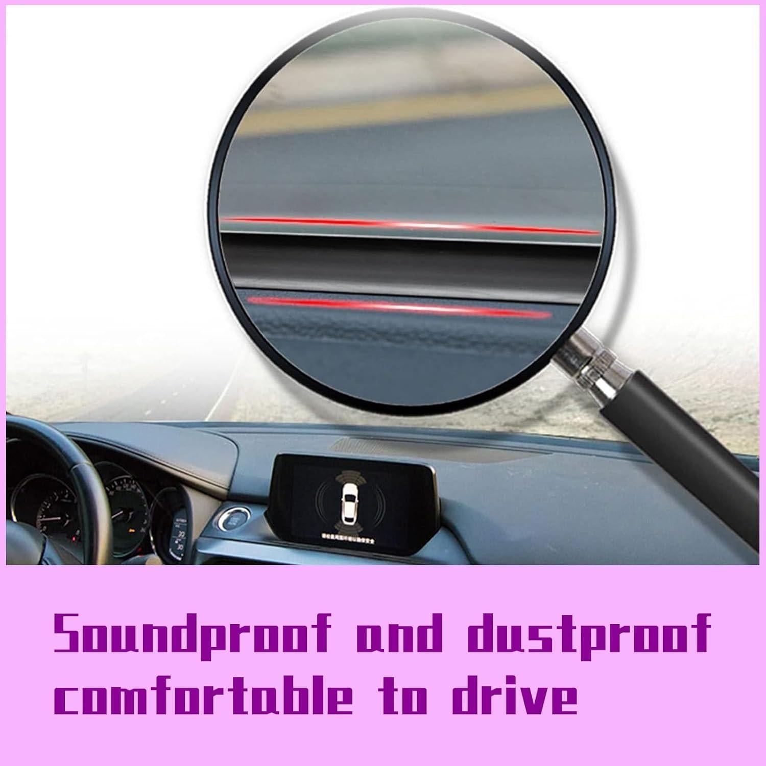 Tira de Sellado de Goma UGSHY 2 Metros para Automóvil Negro