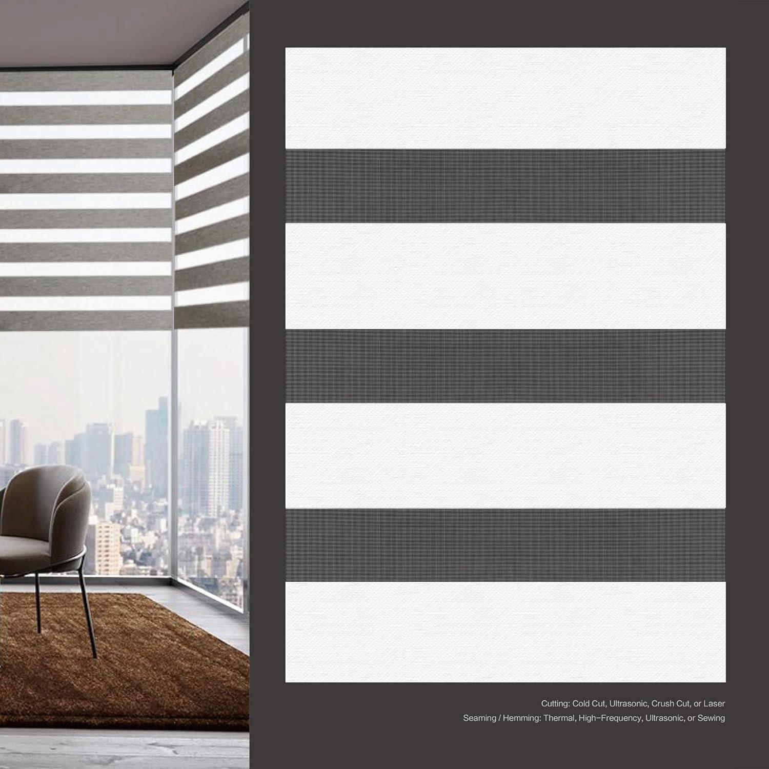 Persianas Zebra Motorizadas Teycaw 48-264 cm Control Remoto