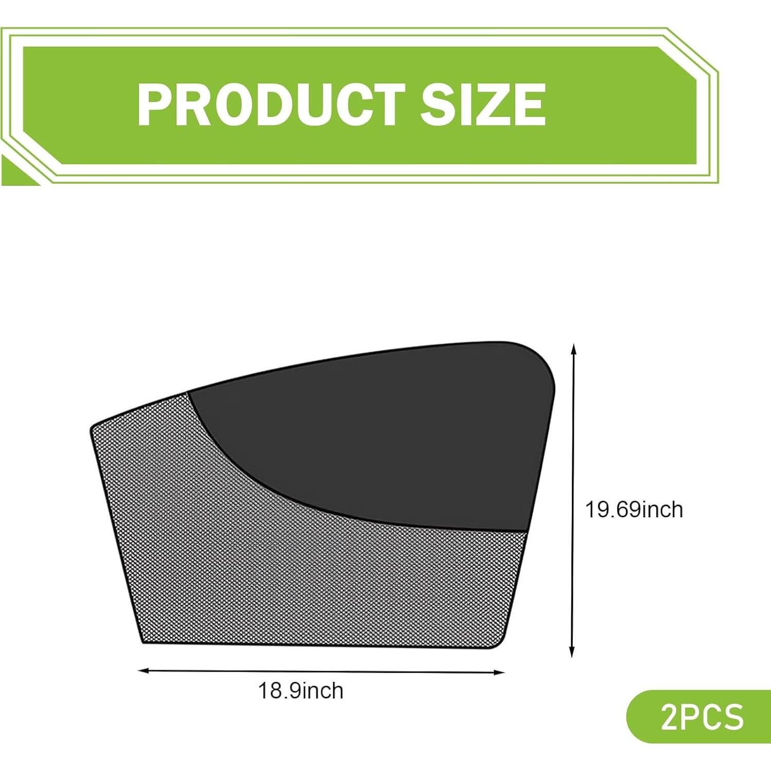 Sombrillas para Ventanas Frontales Merdege 48x50 cm 2 PCS