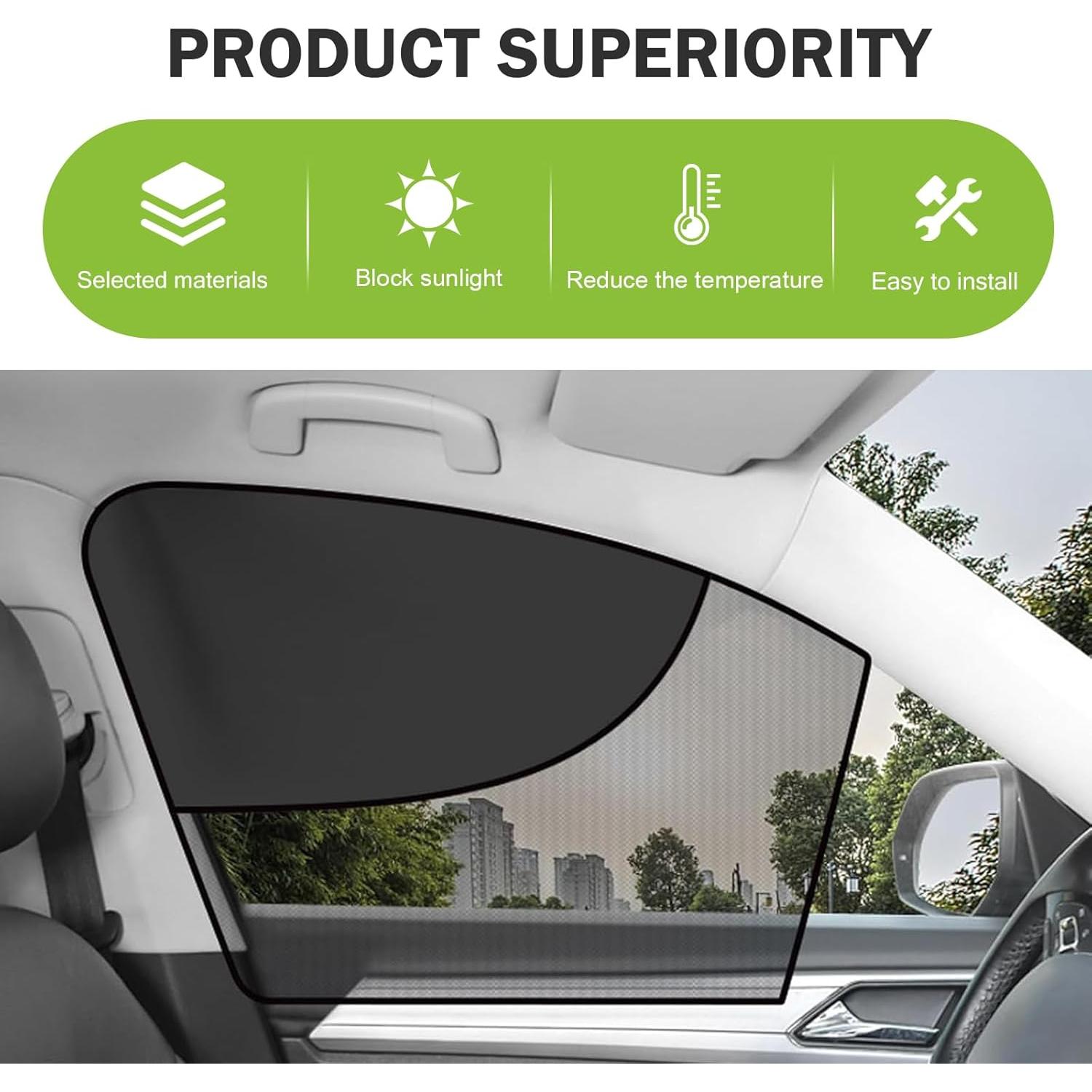 Sombrillas para Ventanas Frontales Merdege 48x50 cm 2 PCS