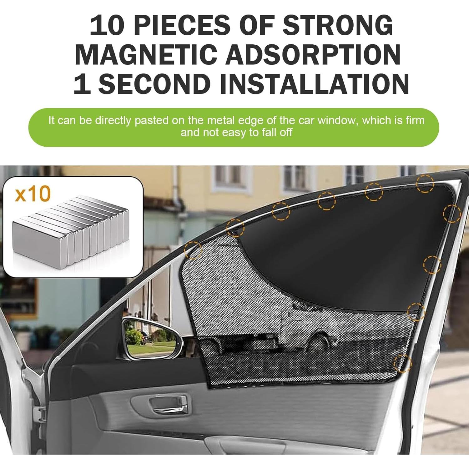 Sombrillas para Ventanas Frontales Merdege 48x50 cm 2 PCS