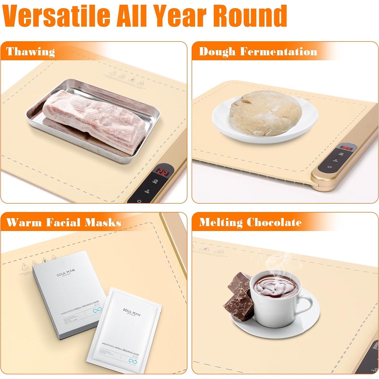 Alfombrilla Calentadora de Comida Eléctrica GRILL FORCE 40x37cm