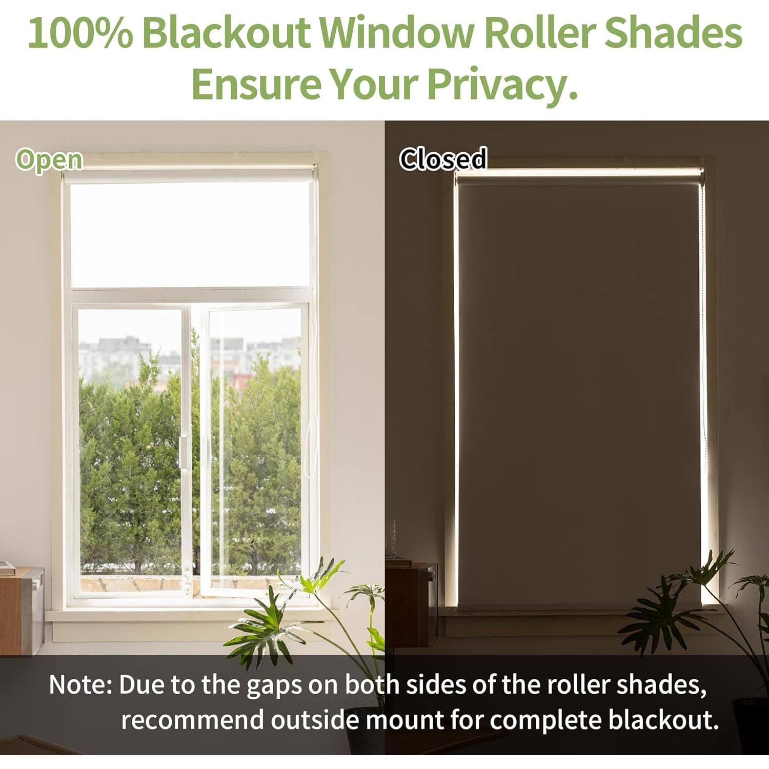 Cortina Roller Blackout Pesalco 50.8x182.88 cm Blanca