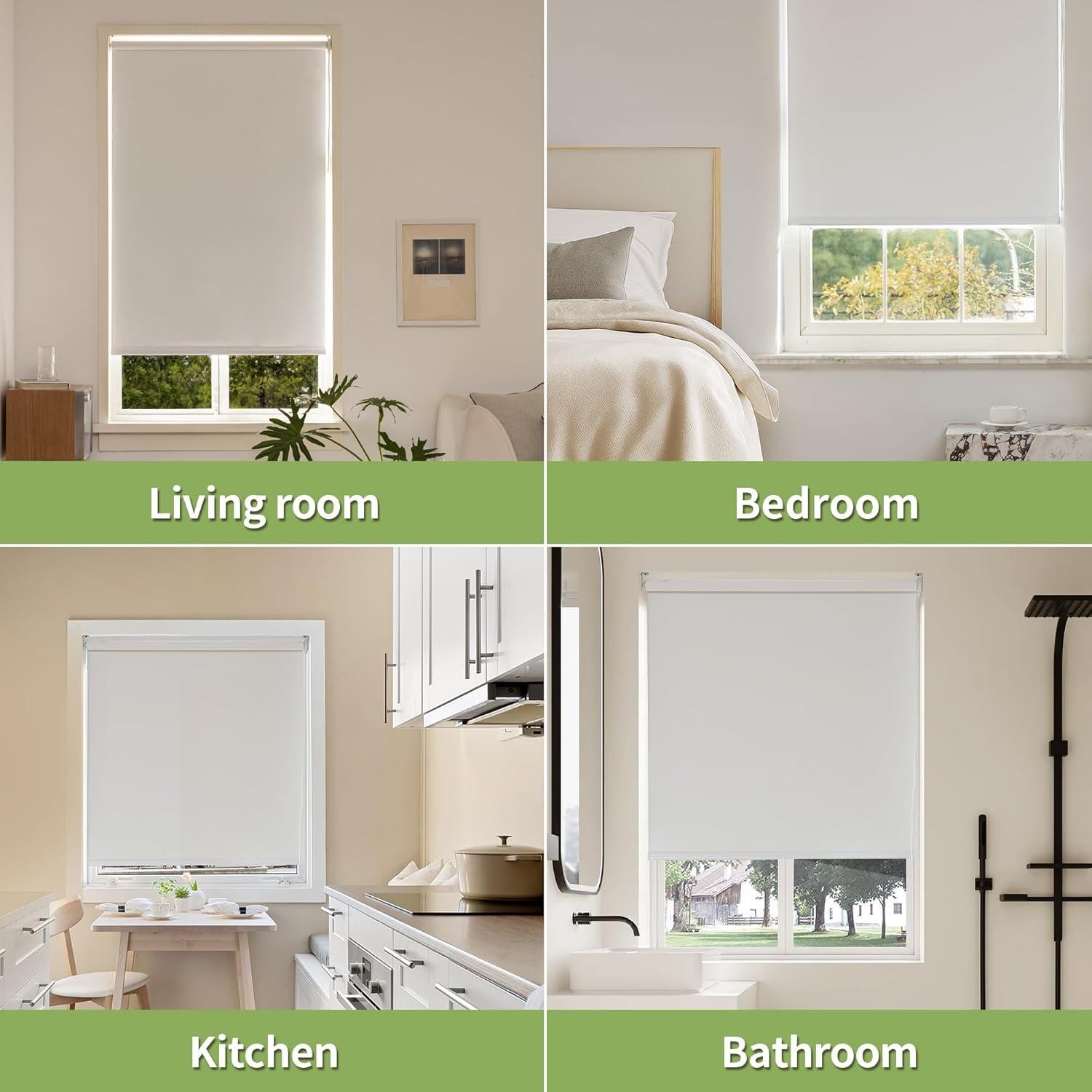 Cortina Roller Blackout Pesalco 50.8x182.88 cm Blanca