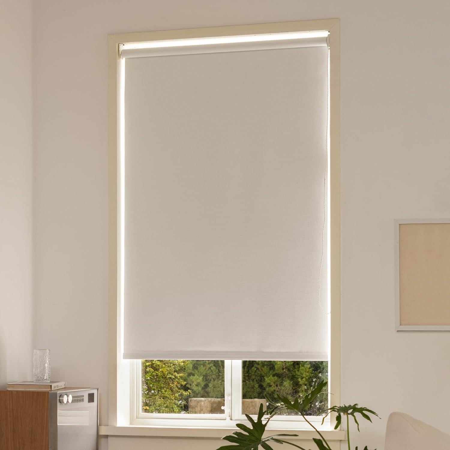 Cortina Roller Blackout Pesalco 50.8x182.88 cm Blanca