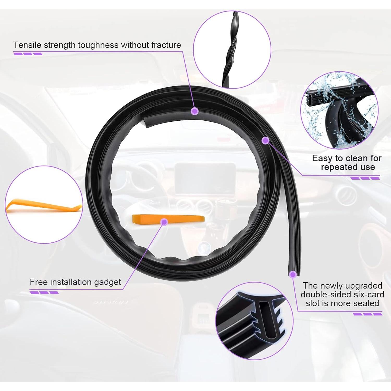 Tira de Sello para Tablero de Auto Stymart 1.98m Negra
