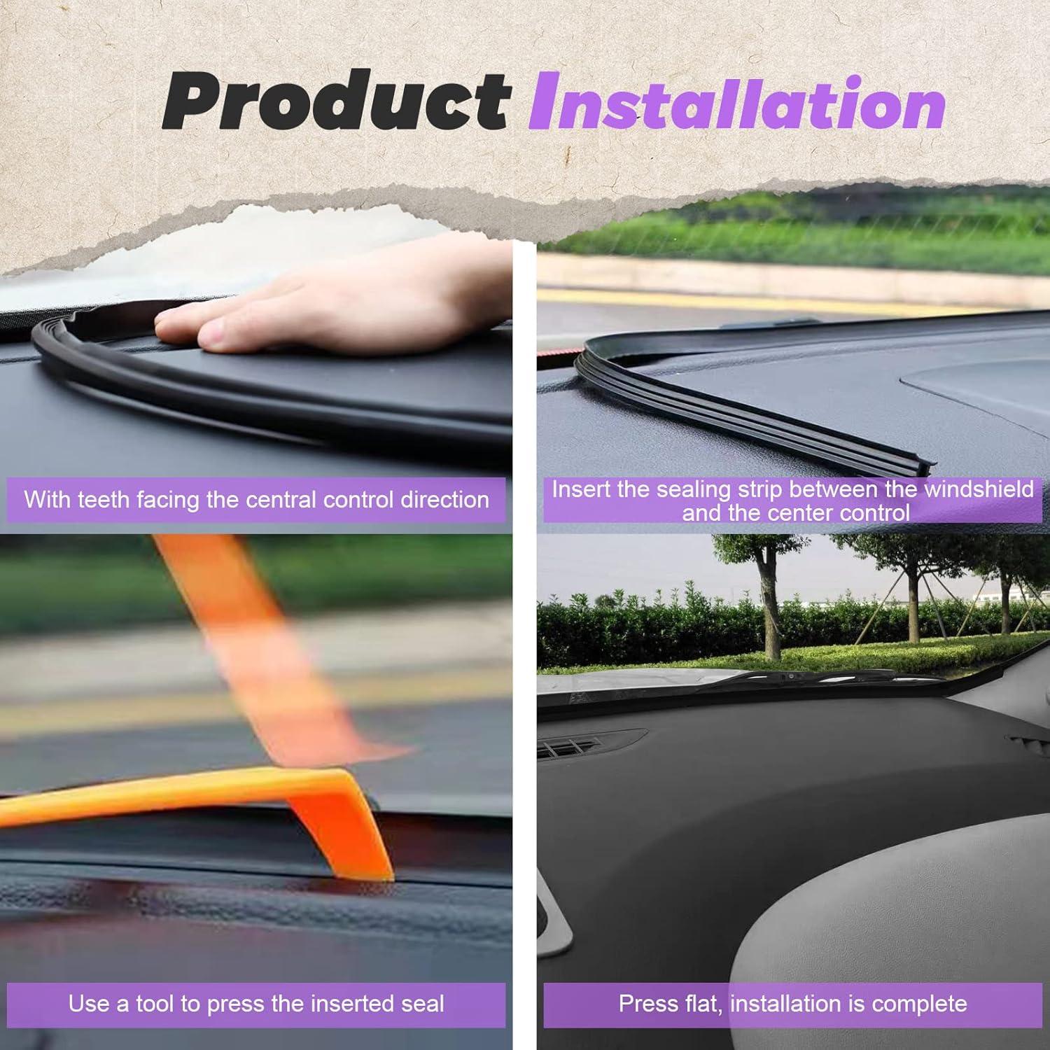 Tira de Sello para Tablero de Auto Stymart 1.98m Negra