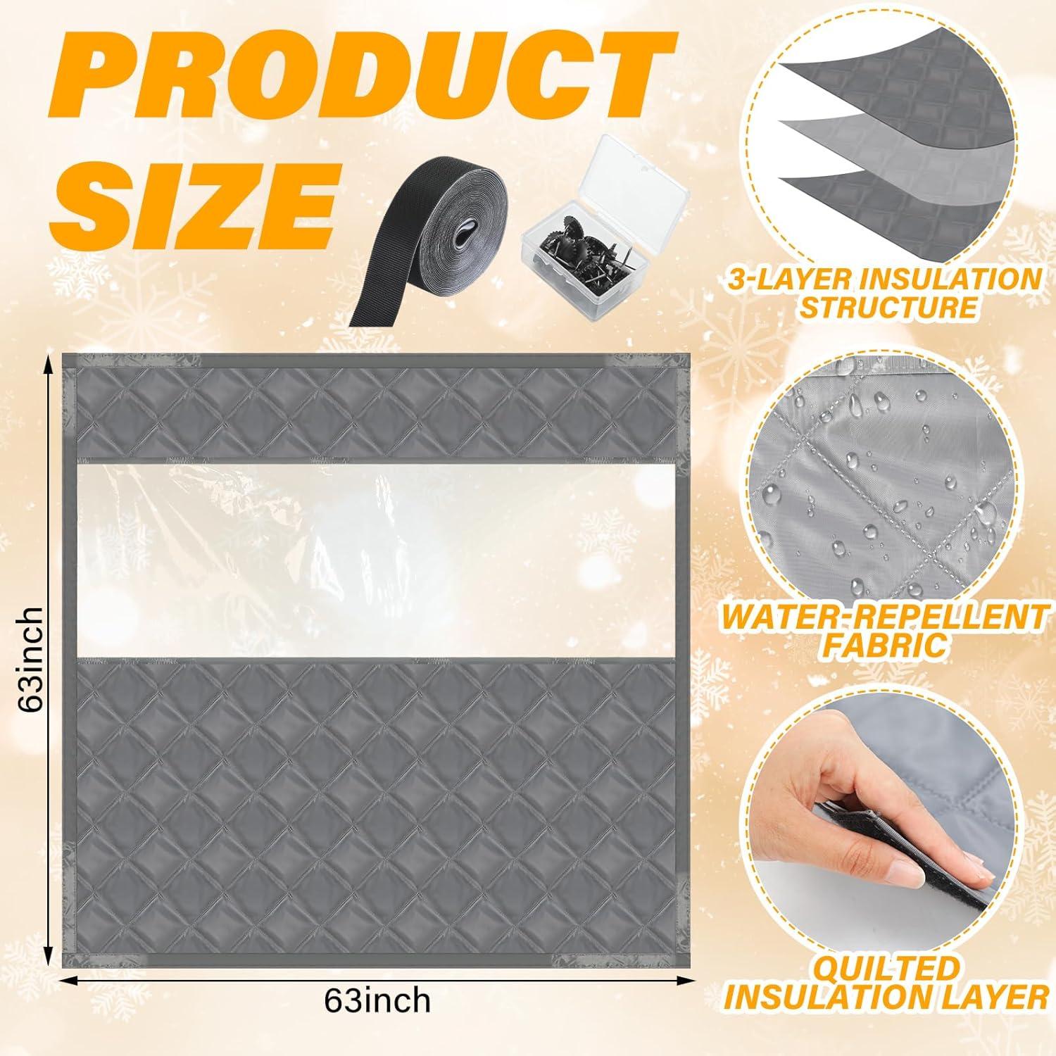 Kit Aislamiento Térmico Ventanas 160x160 cm Beeveer Algodón